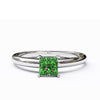 varitsa-jewellers - Solitaire Gold Engagement with 0.35ct Princess Cut Emerald - 01SG03E
